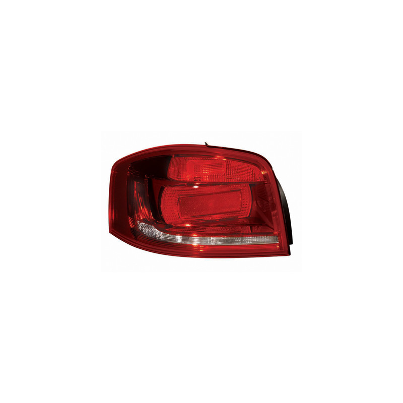 FANALE POSTERIORE SINISTRO SENZA PORTALAMPADA 3 PORTE R10W,P21W,PY21W,W16W FONDO SCURO AUDI A3 8P18PA8P7 20082012VERS 2010