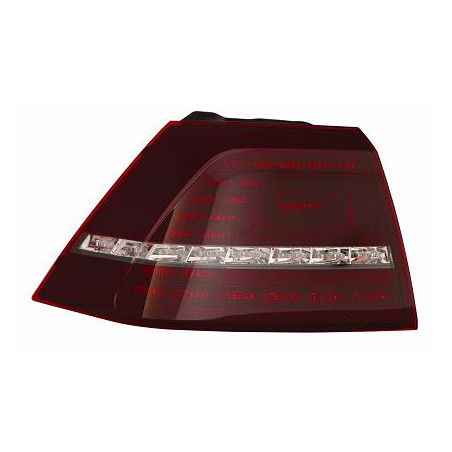 FANALE POSTERIORE DESTRO ROSSO SCURO LED CON PORTALAMPADA LED ESTERNO VOLKSWAGEN GOLF VII 5G1 20132016