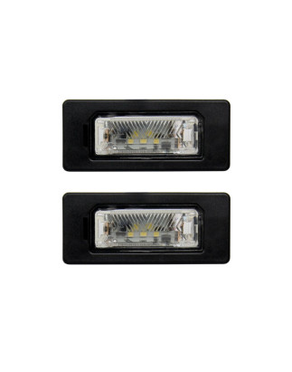 FANALE TARGA DESTROSINISTRO LED  SET 2 PZ  AUDI A1 8X18XK8XA8XF 20102014, AUDI A5 8T38F78TA 20072011, AUDI A6 4GH4GJ4G24GC4G54G