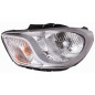 PROIETTORE DESTRO H4,PY21W,W5W CON PARABOLA CROMATA CON MOTORE HYUNDAI i10 I PA 20102013