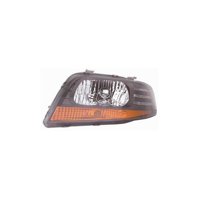 PROIETTORE DESTRO 5 PORTE H4 CON PARABOLA GRIGIA SCURA CHEVROLET AVEO SDN-HB-LB T200 20052008VERS 2007 , DAEWOO SDN-LB KLAS 200