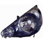PROIETTORE SINISTRO H4 MODELLO STANLEY CON PARABOLA NERA CON PREDISPOSIZIONE REGOLAZIONE ELETTRICA HONDA JAZZ GDGE3GE2 20012008