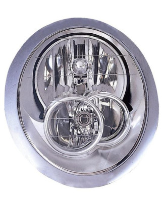 PROIETTORE SINISTRO H7,H7 CON PREDISPOSIZIONE REGOLAZIONE ELETTRICA MINI CABRIO R52 20042008, MINI COOPERONE R50F53 20022006 VE