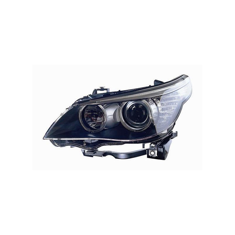 PROIETTORE DESTRO LED CON PARABOLA NERA CON MOTORE BMW SERIES 5 E60E61 20032010 VERS 2007