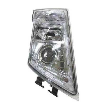 PROIETTORE SINISTRO LED CON PARABOLA CROMATA CON PREDISPOSIZIONE REGOLAZIONE ELETTRICA VOLVO TRUCK FH16 20082013