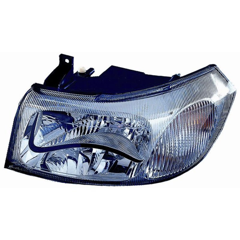 PROIETTORE DESTRO H4 CON PARABOLA CROMATA CON PREDISPOSIZIONE REGOLAZIONE ELETTRICA FORD TRANSIT FAFBFZFC 20002006