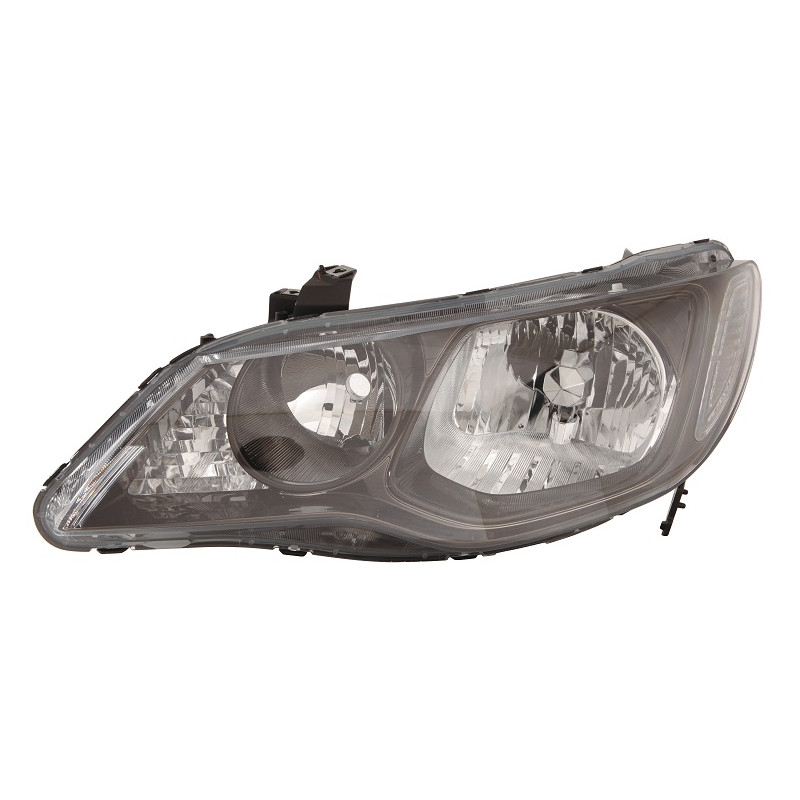 PROIETTORE SINISTRO 4 PORTE HB3,HB4 CON PARABOLA CON CORNICE NERA HONDA CIVIC SEDAN FDFA 20062011 VERS 2009