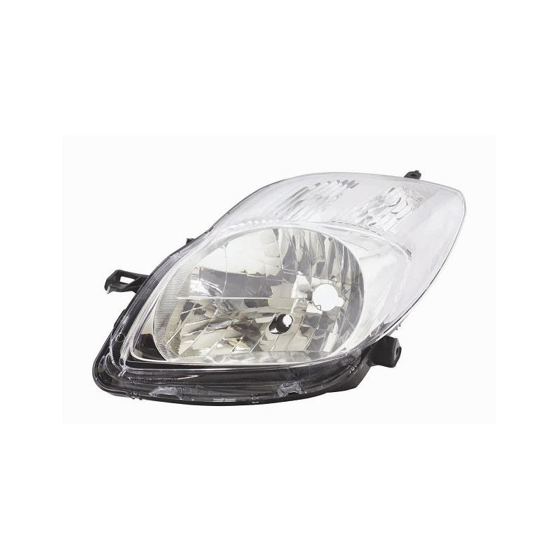 PROIETTORE DESTRO REGOLAZIONE ELETTRICA MODELLO VALEO CON PARABOLA CROMATA CON MOTORE TOYOTA YARIS II P9 20052011VERS 2009