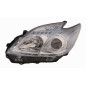PROIETTORE DESTRO CON PARABOLA CROMATA CON CORNICE INFERIORE AZZURRA TOYOTA PRIUS W3 20092012