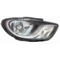 PROIETTORE DESTRO H4 CON PARABOLA NERA CON MOTORE HYUNDAI i10 I PA 20102013