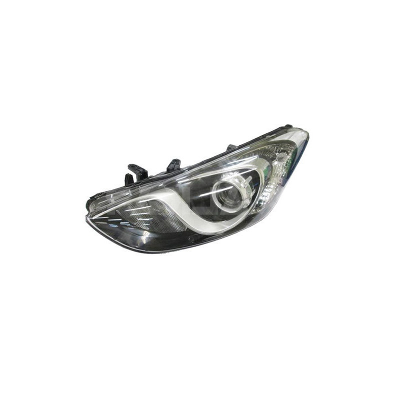 PROIETTORE SINISTRO 3 PORTE H7 CON PARABOLA CROMATA CON MOTORE HYUNDAI i30 3D GD 20132017, HYUNDAI i30 5D GD 20122014