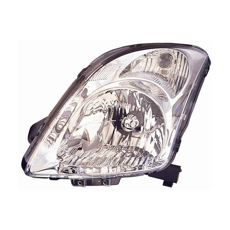 PROIETTORE DESTRO H4 CON PARABOLA CROMATA CON PREDISPOSIZIONE REGOLAZIONE ELETTRICA SUZUKI SWIFT HB MZEZ 20062011