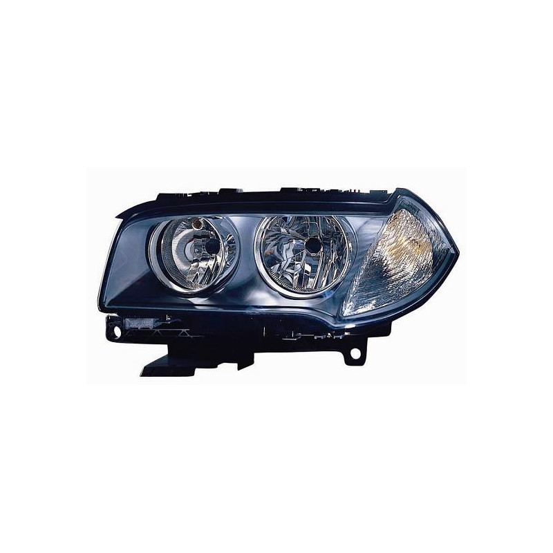 PROIETTORE DESTRO 2H7 CON PARABOLA NERA CON MOTORE BMW X3 E83 20042007 VERS 092006, BMW X3 E83 20072011
