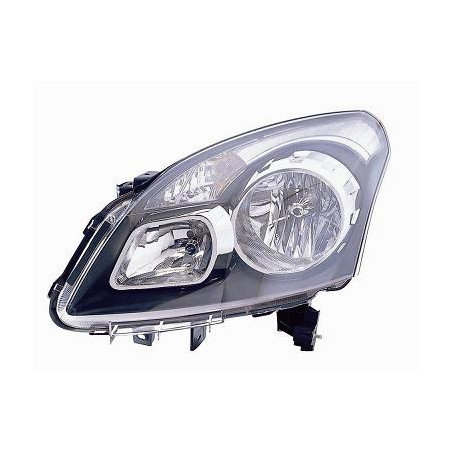 PROIETTORE DESTRO H7,H7 CON PARABOLA NERA CON MOTORE RENAULT KOLEOS HY 20082011