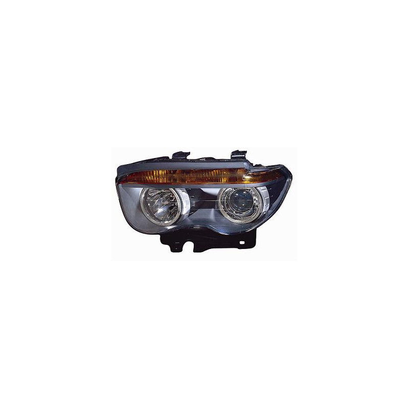 PROIETTORE SINISTRO 2H7 CON PARABOLA NERA CON MOTORE BMW SERIES 7 E65E66 20022008 VERS 2005