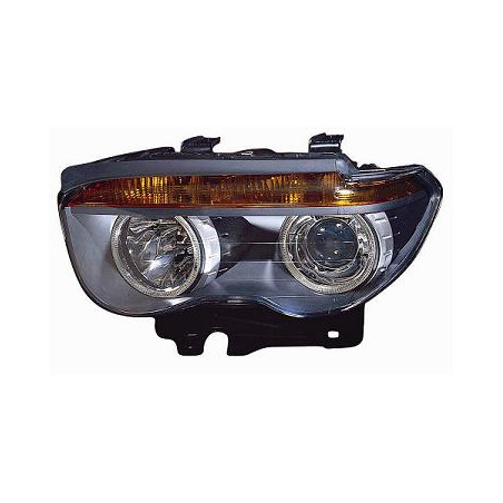 PROIETTORE SINISTRO 2H7 CON PARABOLA NERA CON MOTORE BMW SERIES 7 E65E66 20022008 VERS 2005