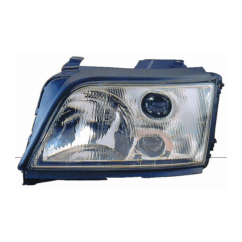 PROIETTORE SINISTRO 2H1,H3 CON FENDINEBBIA CON PREDISPOSIZIONE REGOLAZIONE ELETTRICA AUDI A6 4A24A5 19941997