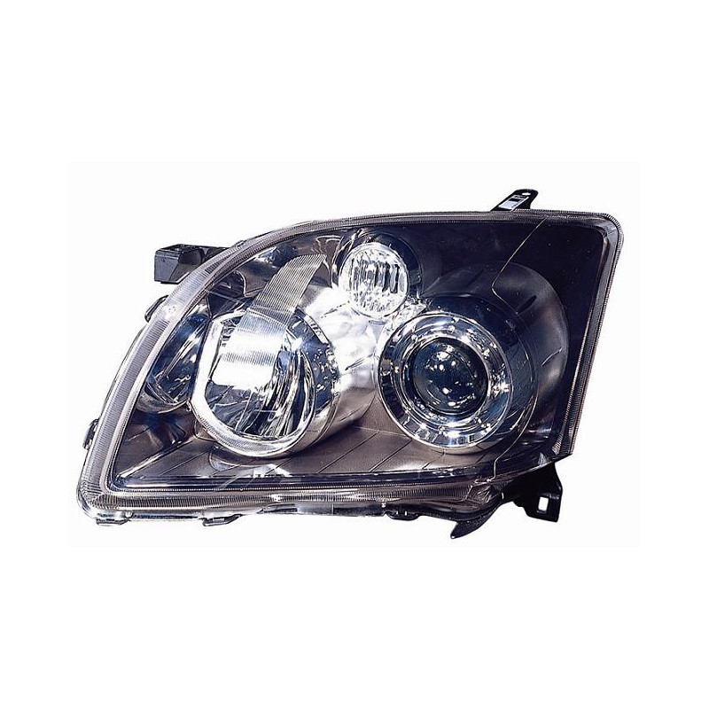 PROIETTORE DESTRO H7,H1 CON PARABOLA NERA CON PREDISPOSIZIONE REGOLAZIONE ELETTRICA TOYOTA AVENSIS T25 20032008VERS 2006