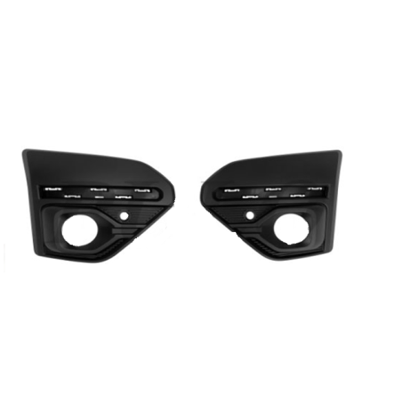 KIT GRIGLIE PARAURTI ANTERIORE DESTRASINISTRA NERO CSENSORI CON SEDE FENDINEBBIA DACIA JOGGER RK 2022          , DACIA SANDERO 