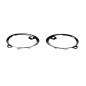 KIT CORNICI FENDINEBBIA DESTROSINISTRO CROMATI RENAULT MEGANE COUPECABRIO DZ0DZ1 20142016      , RENAULT MEGANE HB - SW KM0KM1 