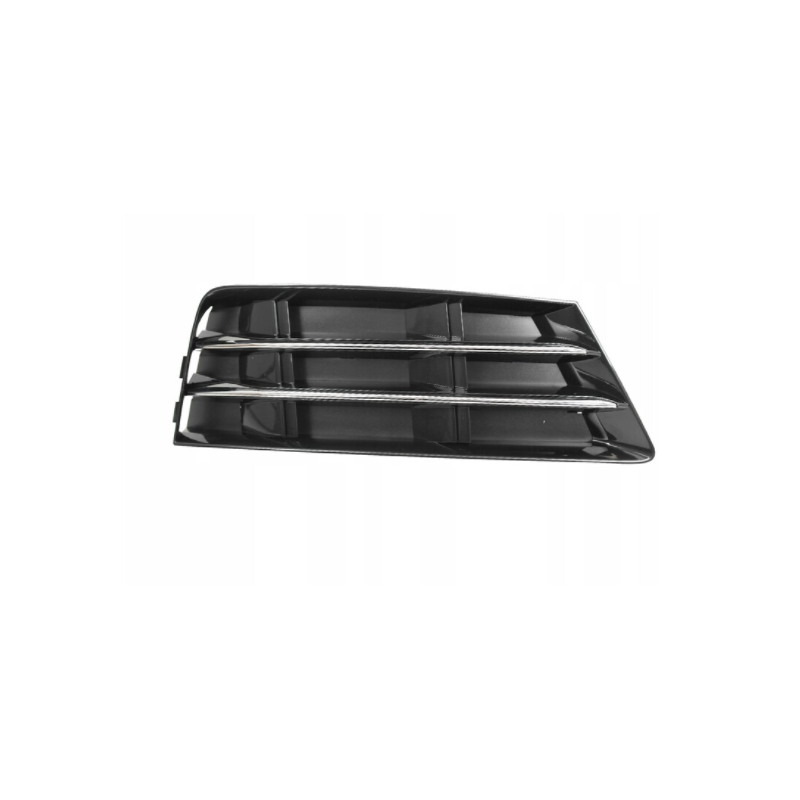 GRIGLIA PARAURTI ANTERIORE DESTRA NERA CON MODANATURA CROMATA CON FORI SENSORI AUDI A4 8W28WC8W58WD 20152018