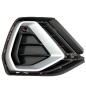 GRIGLIA FENDINEBBIA DESTRA CON PRIMER CON MODANATURA ARGENTO CON FORI SENSORI AUDI Q3 F3B 20182025 VERSS-LINE