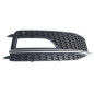 GRIGLIA PARAURTI ANTERIORE DESTRA CON FENDINEBBIA CON MODANATURA CROMATA INTERNO NERO AUDI A4 8KH8K28K5 20112015