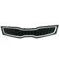 GRIGLIA PARAURTI ANTERIORE NERA CON MODANATURA CROMATA KIA RIO HB UB 20112014 VERSSEDAN, KIA RIO HB UB 20142017 VERSSEDAN