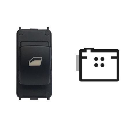INTERRUTTORE ALZACRISTALLI PORTA ANTERIORE DESTRA 4 PIN 1 INTERRUTTORE COMFORT CITROEN BERLINGO B9 20082015      , CITROEN C4 L