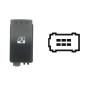 INTERRUTTORE ALZACRISTALLI PORTA ANTERIORE DESTRASINISTRA 6 PIN 1 INTERRUTTORE GRIGIO CON CONNETTORE NEROMARRONE OPEL MOVANO X7