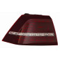 FANALE POSTERIORE SINISTRO CON PORTALAMPADA LED ROSSO SCURO LED ESTERNO VOLKSWAGEN GOLF VII 5G1 20132016