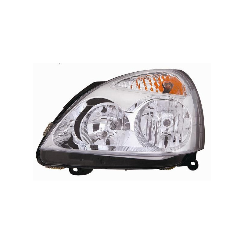 PROIETTORE SINISTRO H1,H7 CON PARABOLA CROMATA CON PREDISPOSIZIONE REGOLAZIONE ELETTRICA RENAULT CLIO IICAMPUSTHALIA BBCB 20012
