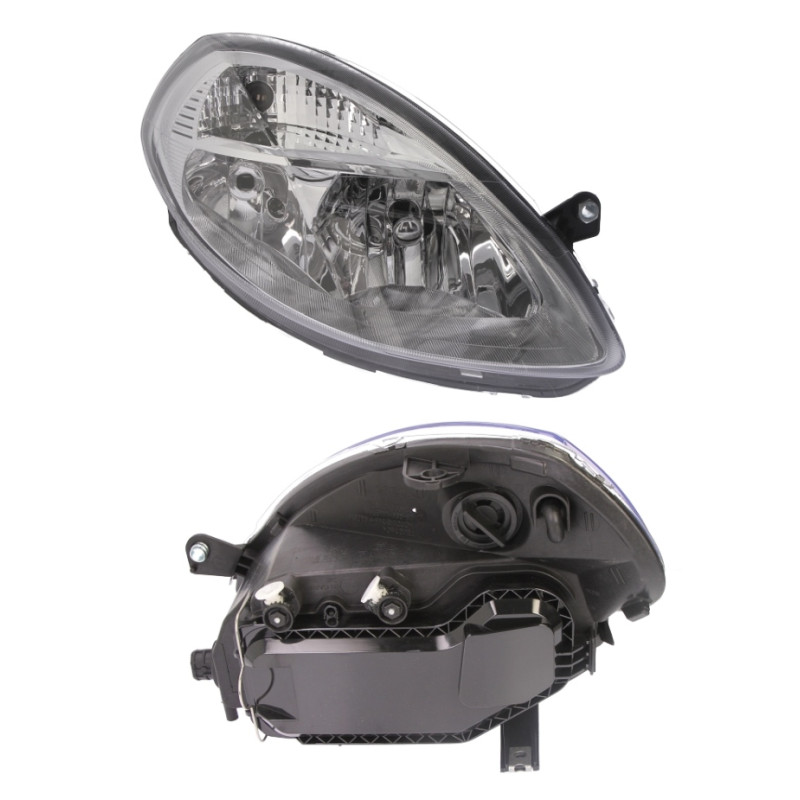 PROIETTORE SINISTRO H7,H3 CON CONNETTORE LATERALE CON PREDISPOSIZIONE REGOLAZIONE ELETTRICA LANCIA MUSA 350 20032013VERS 2006 ,