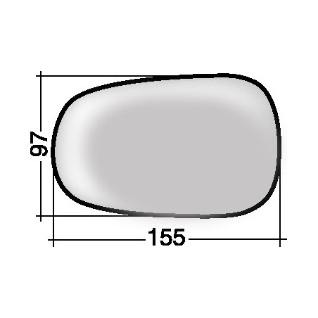 VETRO CON PIASTRA DESTROSINISTRO ASFERICO RENAULT CLIO IICAMPUSTHALIA BBCB 20012006, RENAULT CLIO I B C575 357 19941995, RENAUL