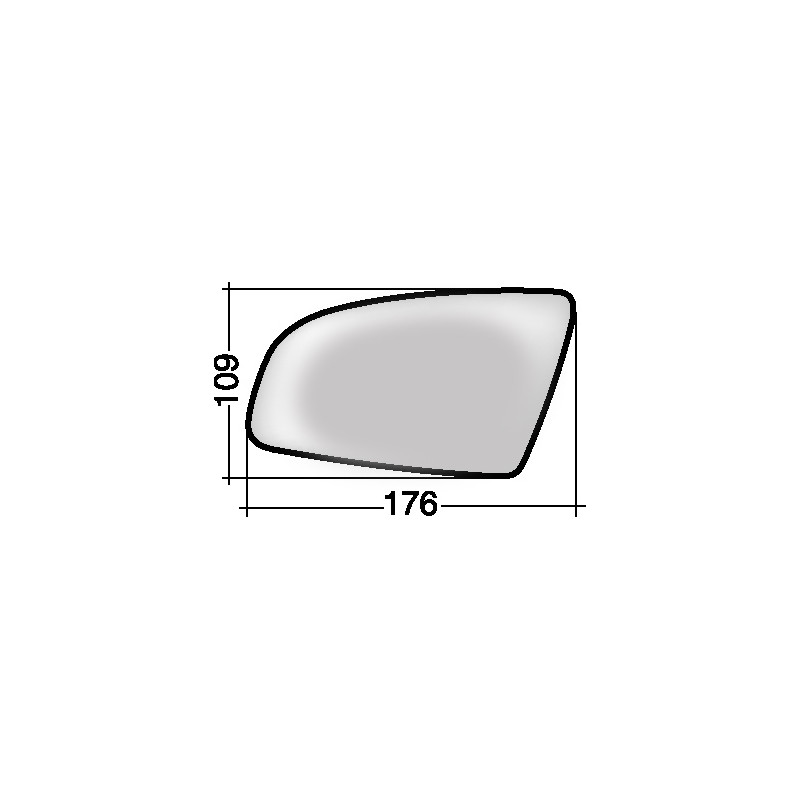 VETRO CON PIASTRA SINISTRO ASFERICO TERMICO AUDI A3 8P18PA 20032008, AUDI A4 8E28E5 20002004, AUDI A4 8E28E5 20042007, AUDI A6 