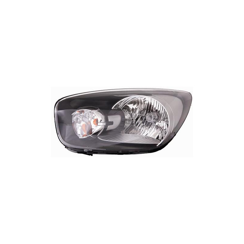 PROIETTORE DESTRO H4 CON PARABOLA NERA CON PREDISPOSIZIONE REGOLAZIONE ELETTRICA KIA PICANTO TA 20112015, KIA PICANTO TA 201520