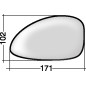 VETRO CON PIASTRA SINISTRO ASFERICO TERMICO CITROEN C4 LCLA 20042011