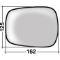 VETRO CON PIASTRA DESTROSINISTRO ASFERICO CONVESSO NISSAN KUBISTAR X76 20032009, RENAULT EXPRESS 19951998, RENAULT KANGOO KC0KC