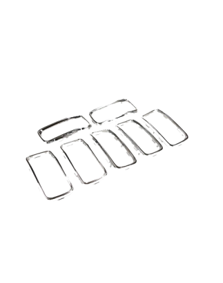 KIT MODANATURE GRIGLIA RADIATORE ANTERIORE CROMATA JEEP RENEGADE BUB1BV 2018