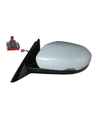 RETROVISORE ELETTRICO DESTRO 12 PIN CON PRIMER TERMICO VETRO CONVESSO RICHIUDIBILE ELETTRICAMENTE CON FANALINO INTEGRATO LED CO