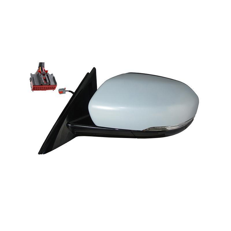 RETROVISORE ELETTRICO DESTRO 12 PIN CON PRIMER TERMICO VETRO CONVESSO RICHIUDIBILE ELETTRICAMENTE CON FANALINO INTEGRATO LED CO