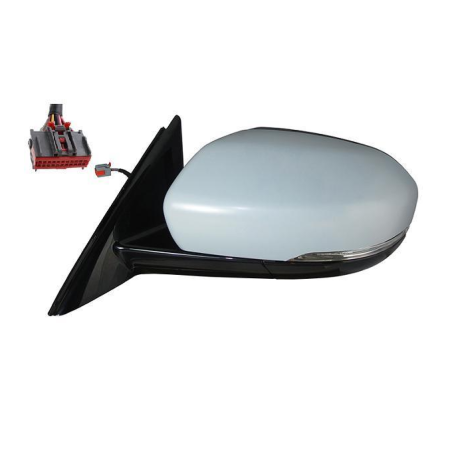 RETROVISORE ELETTRICO DESTRO 12 PIN CON PRIMER TERMICO VETRO CONVESSO RICHIUDIBILE ELETTRICAMENTE CON FANALINO INTEGRATO LED CO