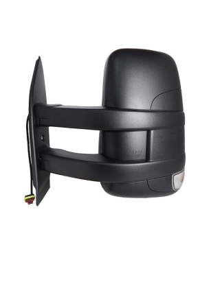 RETROVISORE ELETTRICO DESTRO BRACCIO LUNGO 7+2 PIN TERMICO VETRO CONVESSO CON FANALINO INTEGRATO IVECO DAILY 20112014 , IVECO D
