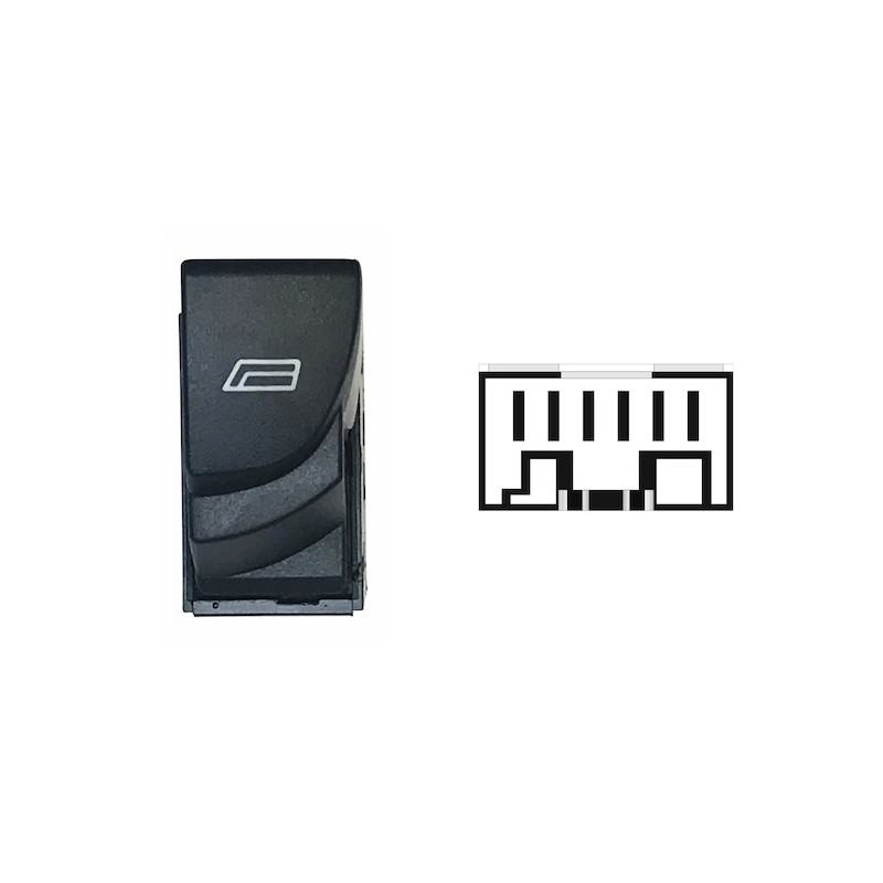 INTERRUTTORE BLOCCO COMANDI DESTRO PORTA ANTERIORE SINISTRA 6 PIN CITROEN JUMPER II 244 20022006      , CITROEN JUMPER I 230L23