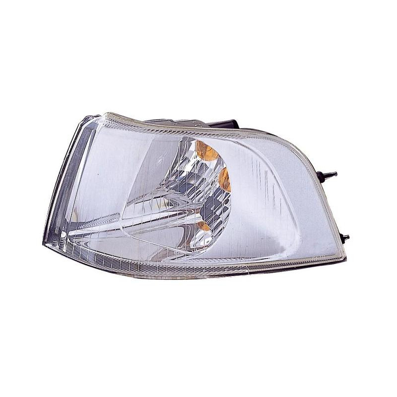 FANALE ANTERIORE SINISTRO SENZA PORTALAMPADA CRYSTAL CORNICE CROMATA VOLVO S40V40 644645 20002004