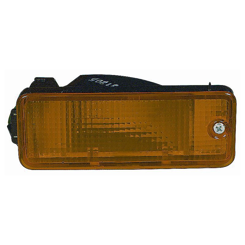 FANALE ANTERIORE DESTRO CON PORTALAMPADA ARANCIO MODELLO PARAURTI PIAGGIO PORTER 19972009