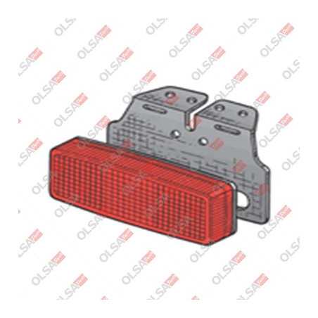 FANALE INGOMBRO ROSSO CON STAFFA