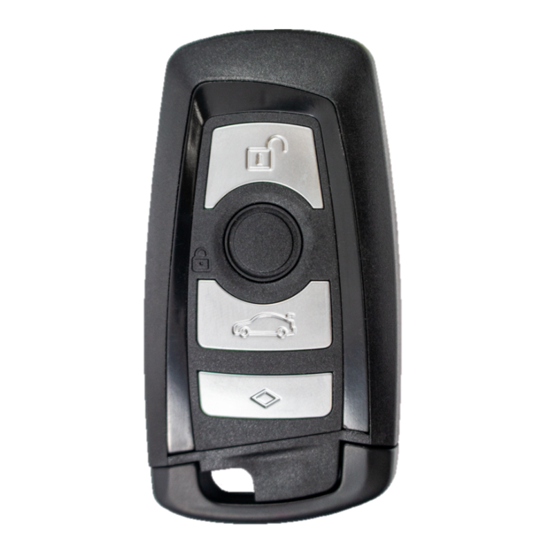 GUSCIO CHIAVE NERO CON TASTI ARGENTO 4 TASTI: TASTO APERTURA TASTO CHIUSURA TASTO PORTELLONE LAMA BMW SERIES 5 E60E61 20032010,