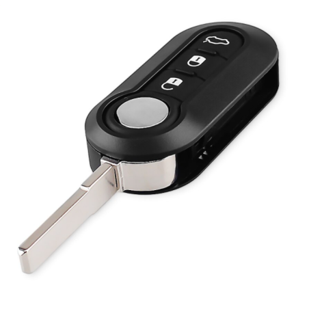 GUSCIO CHIAVE TASTI BIANCHI 3 TASTI: TASTO APERTURA TASTO CHIUSURA TASTO PORTELLONE LAMA SIP22 FIAT 500 312 20072015, FIAT 500 