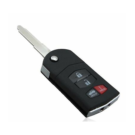 GUSCIO CHIAVE 3+1 TASTI: TASTO APERTURA TASTO CHIUSURA TASTO PORTELLONE TASTO PANIC MAZDA 2 DEDH 20072014, MAZDA 2 DLDJ 2014202